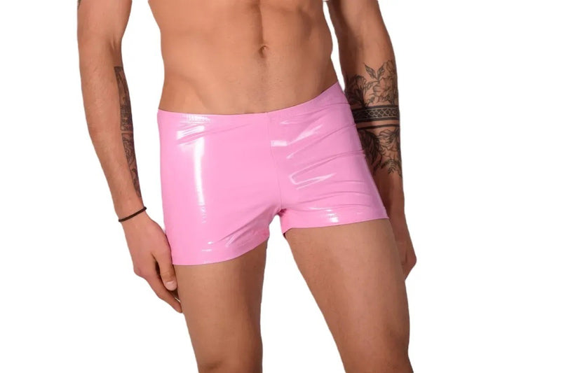 XS SMU Faux Leather Look Hipster Underwear Barbie Pink 43150 MX12