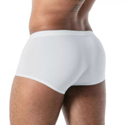 TOF PARIS Mon Amour Microfiber Boxer Trunk in White 56