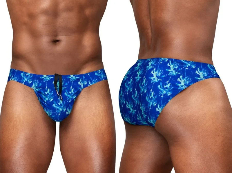 ErgoWear Swimwear Feel SW Bikini Swim Briefs Royal Blue/Palms 1826 68