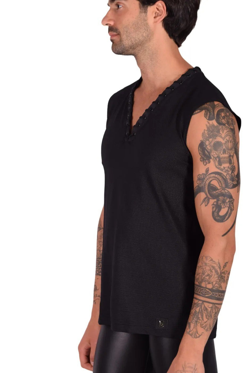 Medium Gregg Homme Mythic Honeycomb Laced Tank Top 152222 165