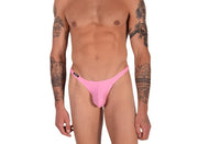 Large SMU Thong Pink Sheer 9933 LT2