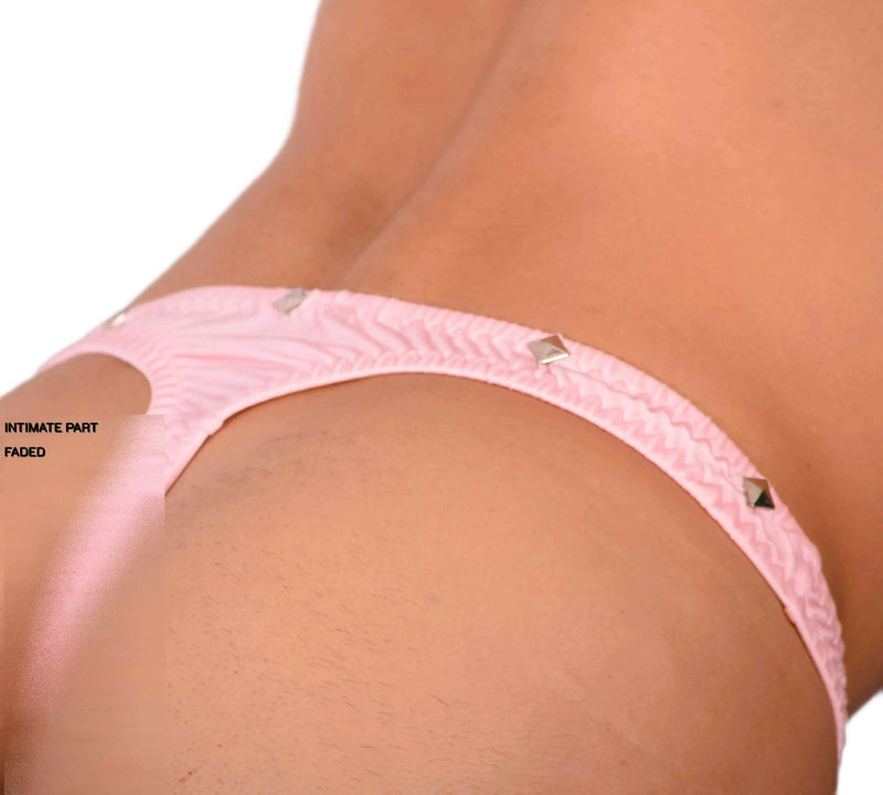 XS SMU Sensual big pouch size Light Pink Thong 33864 MX17