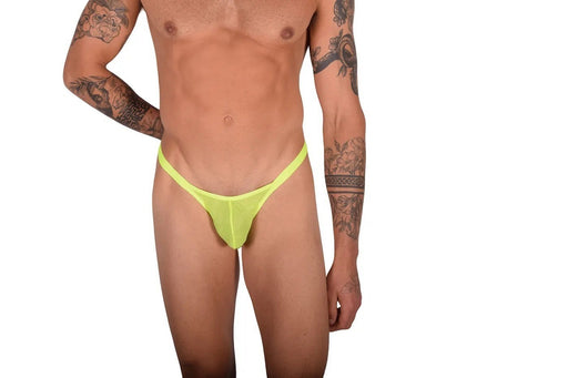 2XL SMU Sheer Thong Hot To Wear Lime 9919 LT2