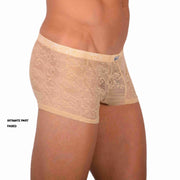 S SMU Sexy C-Thru Sand Lace Mini Hipster 33828 MX17
