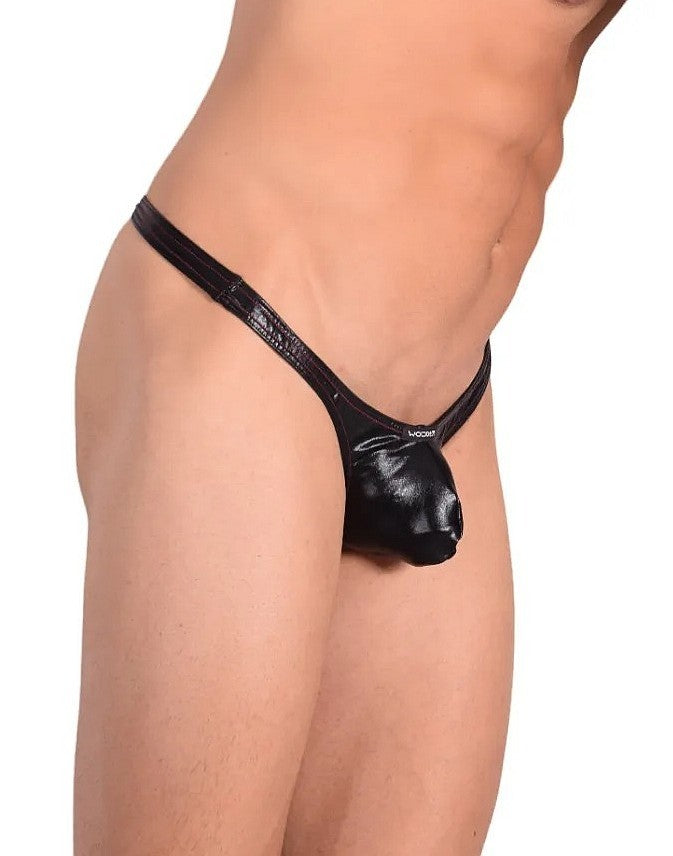 XL WOJOER Flashy Black Push Up String 342B88 5