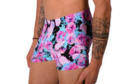 XS SMU Mens Swim Hipster Underwear ROSES 43127 MX12