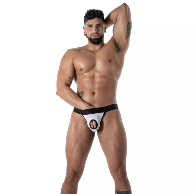 TOF PARIS Jock Mon Amour Microfiber Jockstrap in White 65