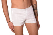 XS SMU Mens Faux Leather Look Hipster Snow White 43154 MX12