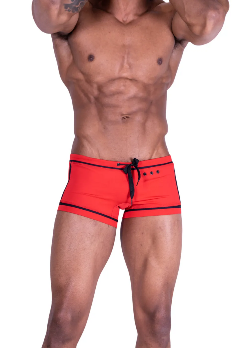 Small Gregg Homme Swim Trunks Hipster Red 60038 MX23
