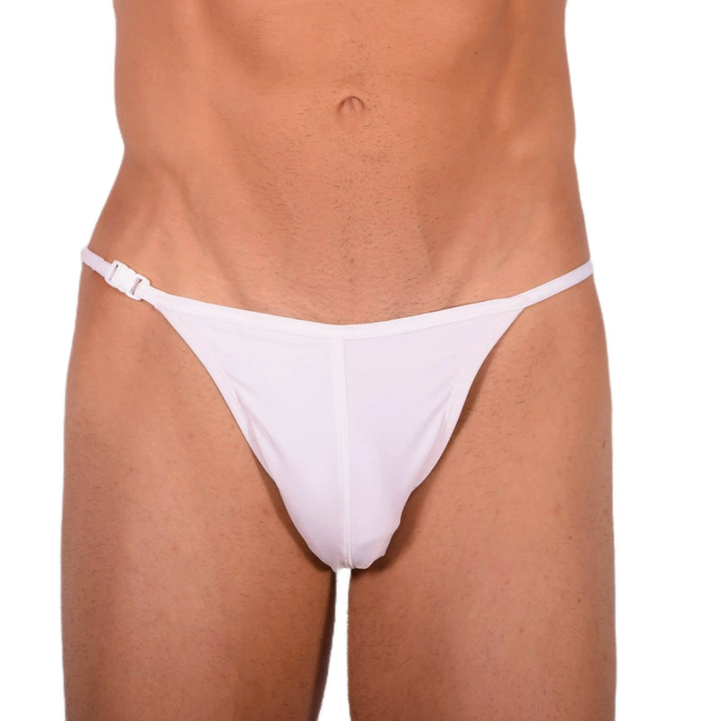 Small  SMU Swim Brief Detachable White 33801 mx17
