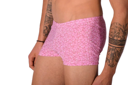 XS SMU Mens Hipster Pink Hearts 43109 MX12