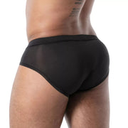 TOF PARIS Briefs Mon Amour Microfiber Low-Rise Brief in Black 55