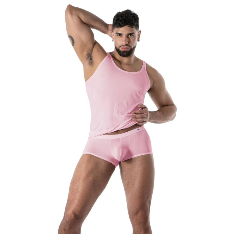 TOF PARIS Mon Amour Microfiber Tank Top Ultra-Soft in Pink 55