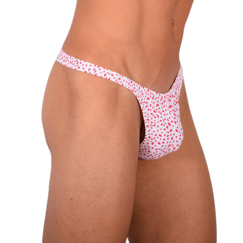 XS SMU Hot Red and White Sensual Thong 33857 MX17
