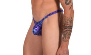 Large SMU Thong Flash Blue Design 9948 LT3