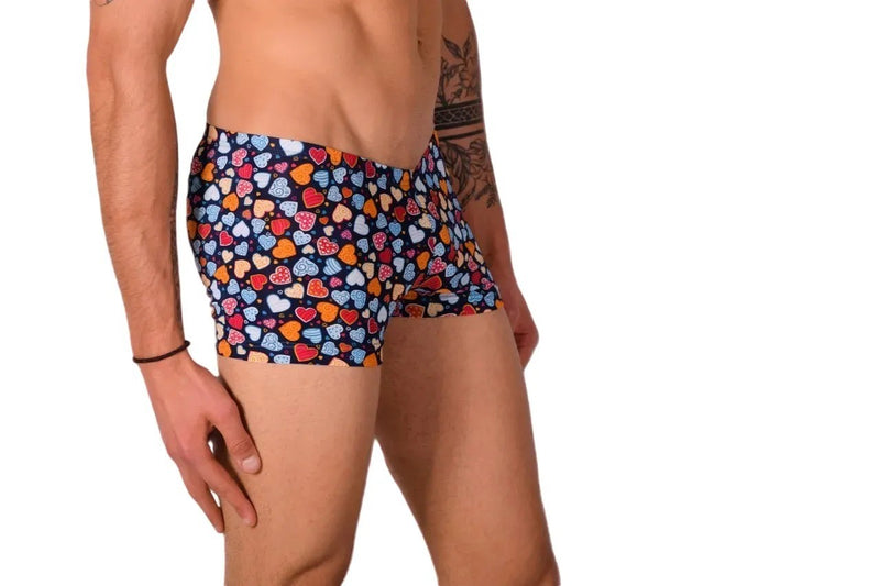 XS SMU Mens Hipster Super Mixed Hearts  43101 MX12