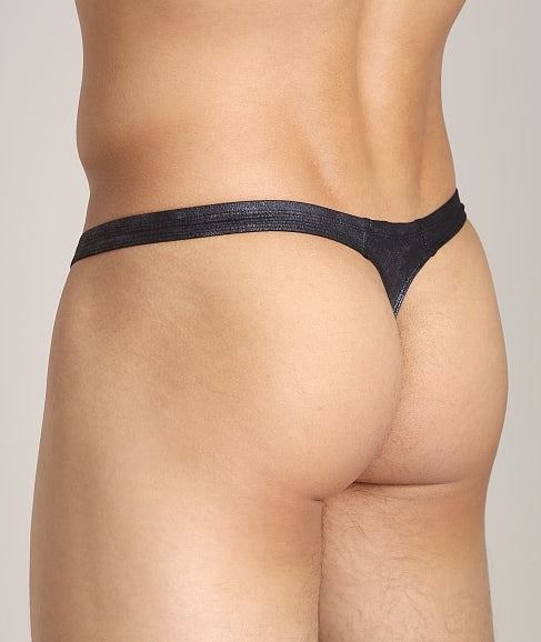 Medium Gregg Homme Thong Cowboy Black 112404 165