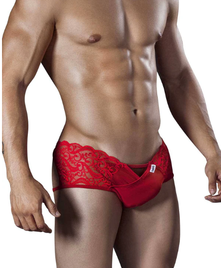 2XL-CANDYMAN Jockstrap Microfiber Stretchy Fabric Sexy Jock Red 99232X 7