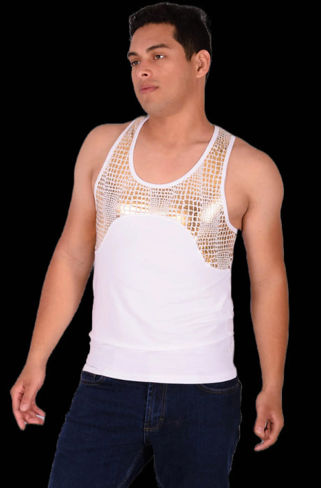 DOREANSE Metallic Leopard Tank Top T Shirt 2055 2