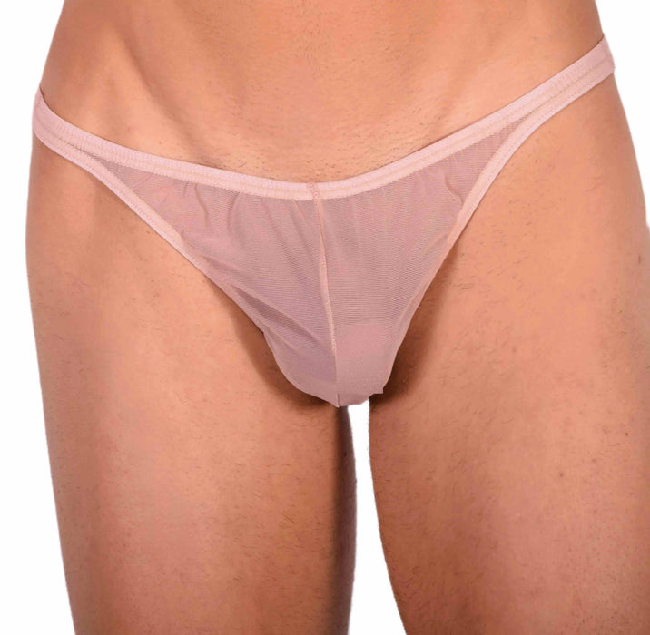 S SMU Sexy C-Thru Brown Thong 33704 MX15