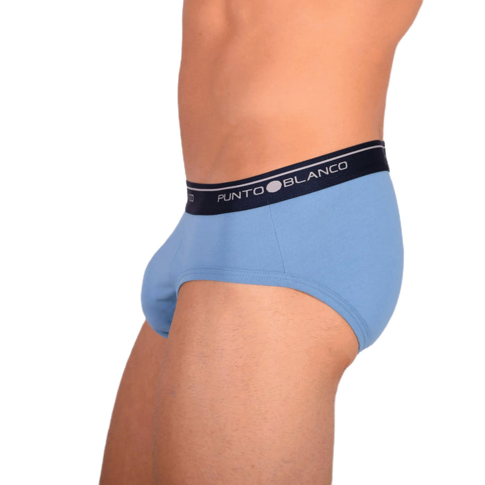 SMALL Punto Blanco Brief Sporty Slip Cotton Comfy Slip Light Blue 33663 MX15