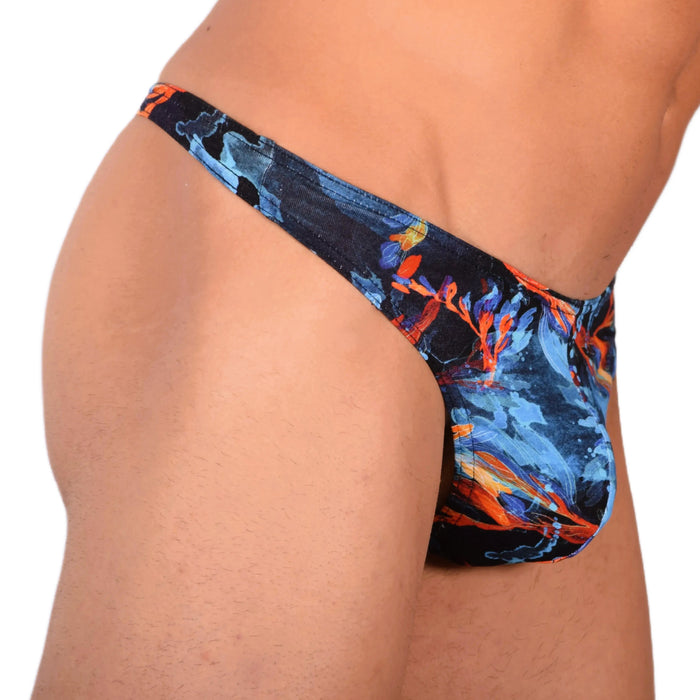 DOREANSE Sensual Mens Thong Deep Sea Cotton Blend 1341 6