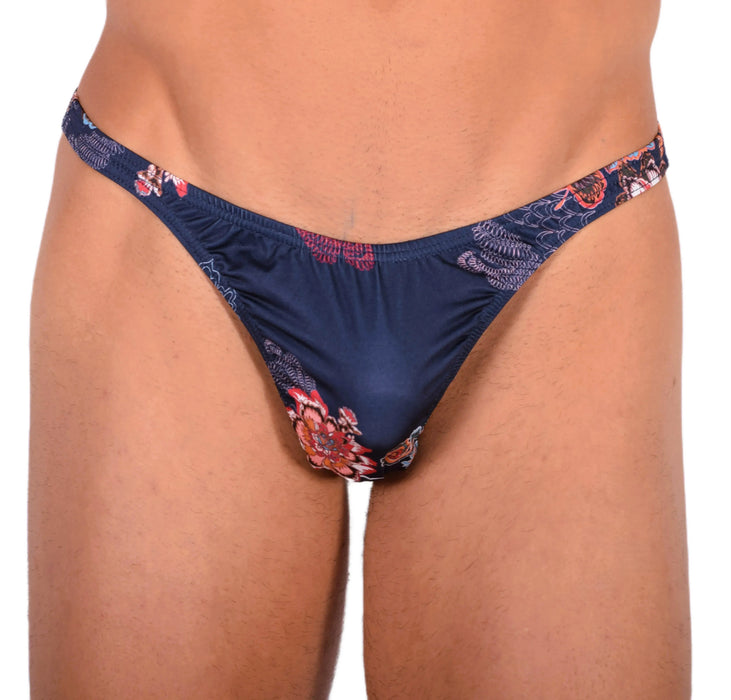 S SMU Sensual Deep Blue Thong 33735 MX15