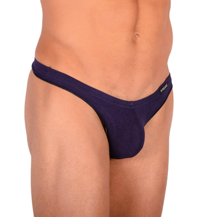 DOREANSE Mens Thongs Soft Cotton String Navy 1392 9