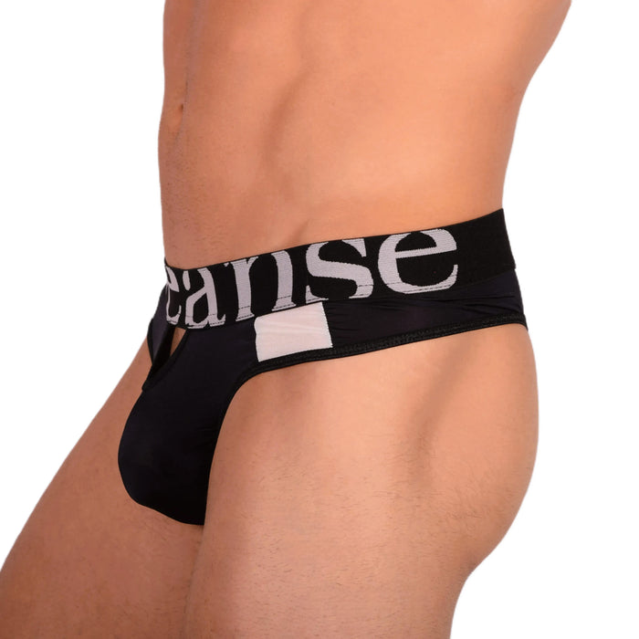 Thongs Doreanse Quick-Dry Soft Sleeky Low Rise Black Thong 1224 9