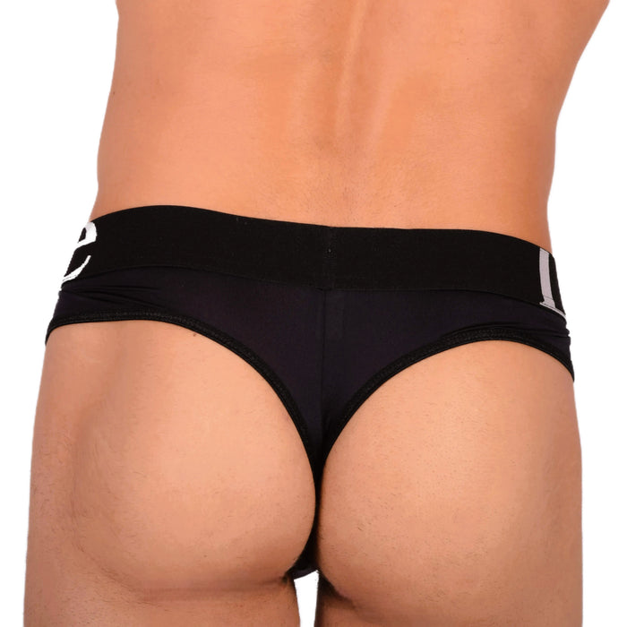 Thongs Doreanse Quick-Dry Soft Sleeky Low Rise Black Thong 1224 9