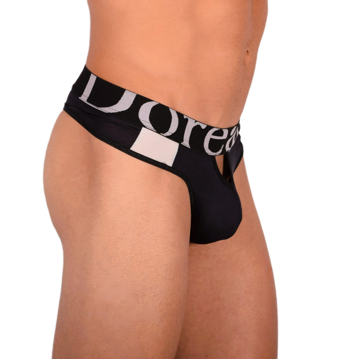 Thongs Doreanse Quick-Dry Soft Sleeky Low Rise Black Thong 1224 9