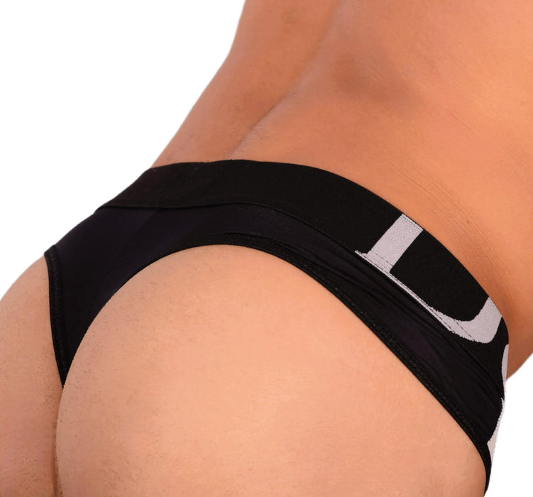 Thongs Doreanse Quick-Dry Soft Sleeky Low Rise Black Thong 1224 9