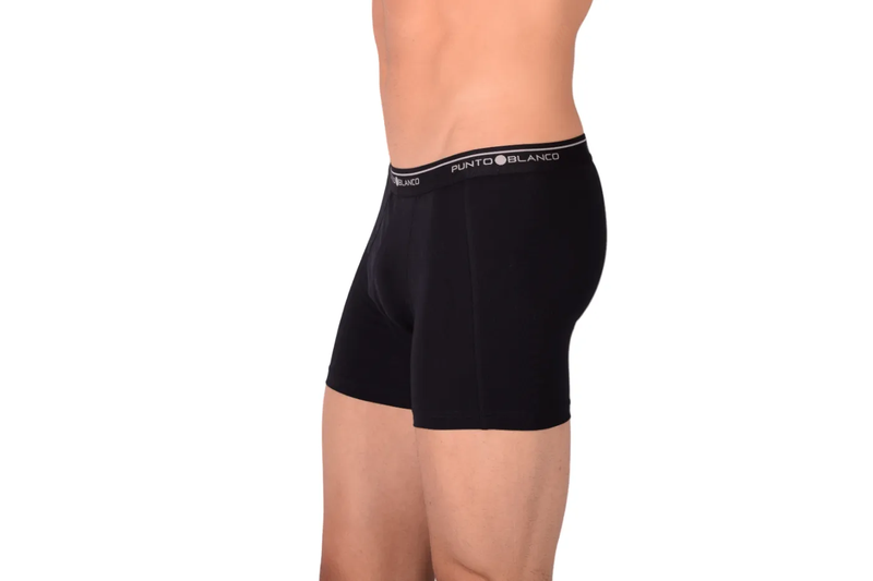 Pack Trio Boxer Noir PUNTO BLANCO Coton Basix 53438-090 S Tab