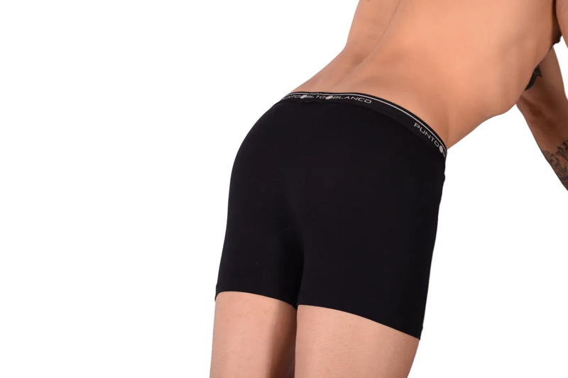 Pack Trio Boxer Noir PUNTO BLANCO Coton Basix 53438-090 S Tab
