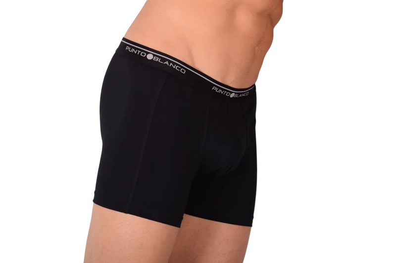 Pack Trio Boxer Noir PUNTO BLANCO Coton Basix 53438-090 S Tab