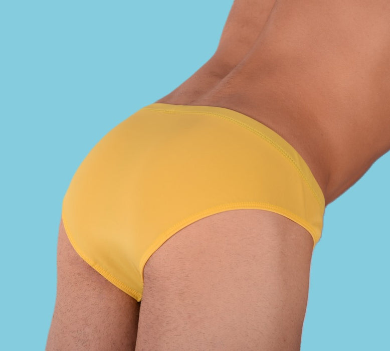 SMU Rave Peekaboo Removable Leather Pouch Brief Yellow H3