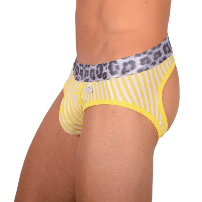 Modus Vivendi Boxer-Jock Combo Bottomless Viscose BackLess Yellow 06813 7