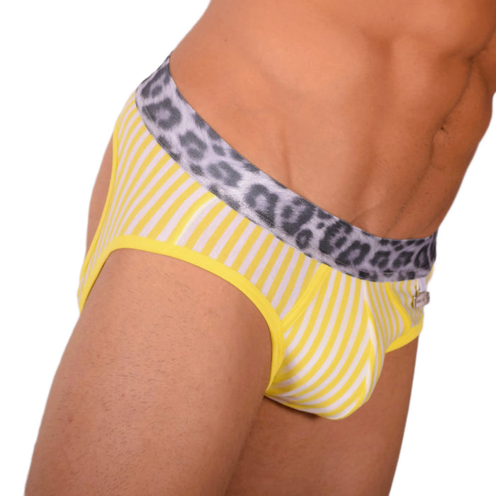 Modus Vivendi Boxer-Jock Combo Bottomless Viscose BackLess Jaune 06813 7