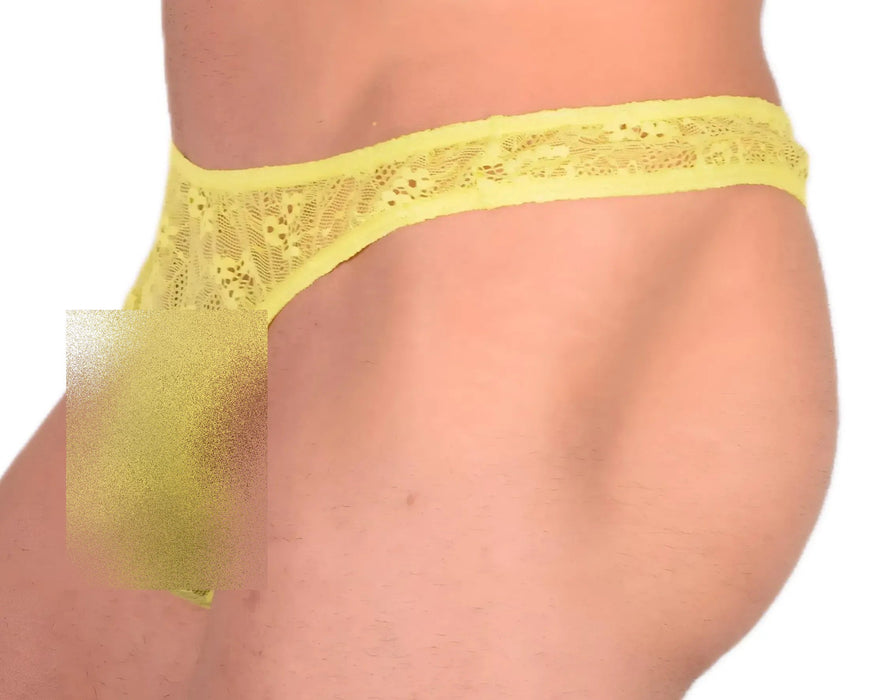 S/M SMU Sexy Transparent Lime Thong 33519 MX13