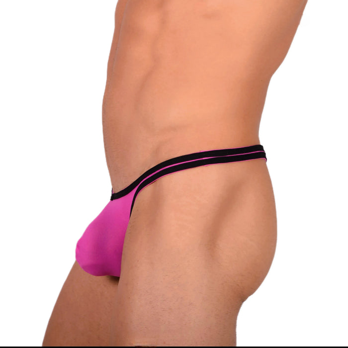 S SMU Sexy Detachable Pink-Black Thong 33851 MX17