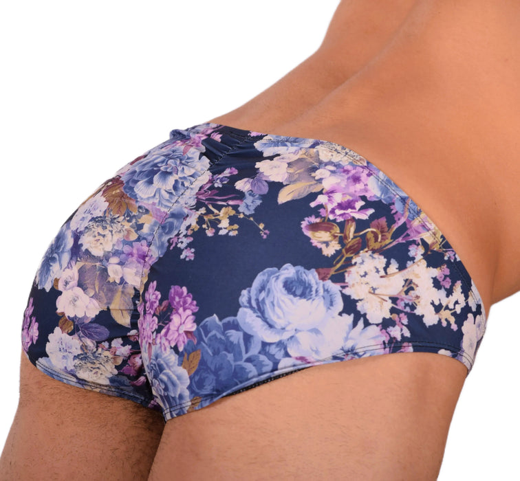 M Gregg Homme Sexy Detachable Floral Explosion Brief 33947 MX18