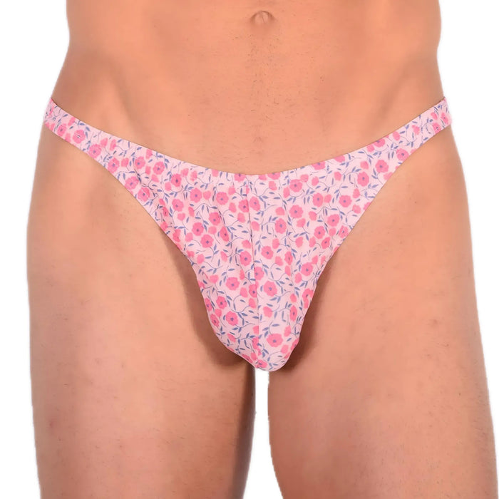 XS/S SMU Sexy Floral Explosion Pink Thong 33536 MX13