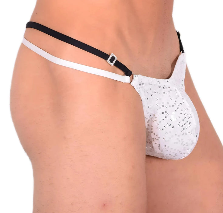 M/L SMU Sexy Party White Thong 33542 MX13