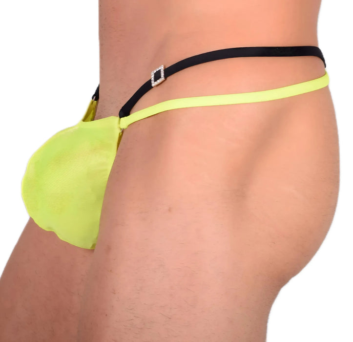 L SMU Sensual Neon Yellow Thong 33547 MX13