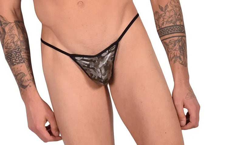 DOREANSE G-String Camouflage Print Thongs CamoTech 1326 1A
