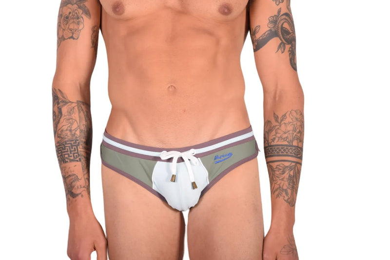 Marcuse Dragon Swimsuit Briefs Beige Multicolor 06818 2