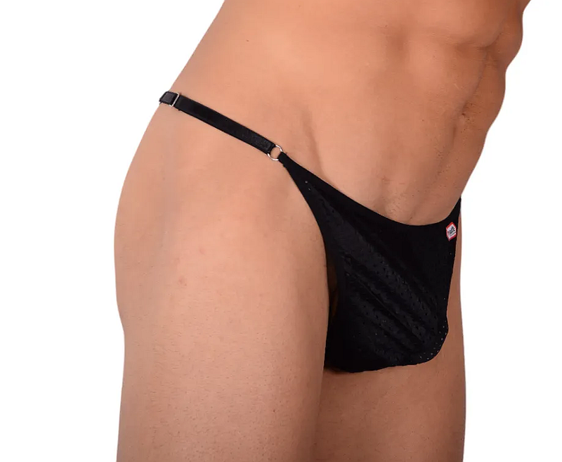 PIKANTE Legging Manhood Long Johns Voir à travers String intérieur Noir 0336 3