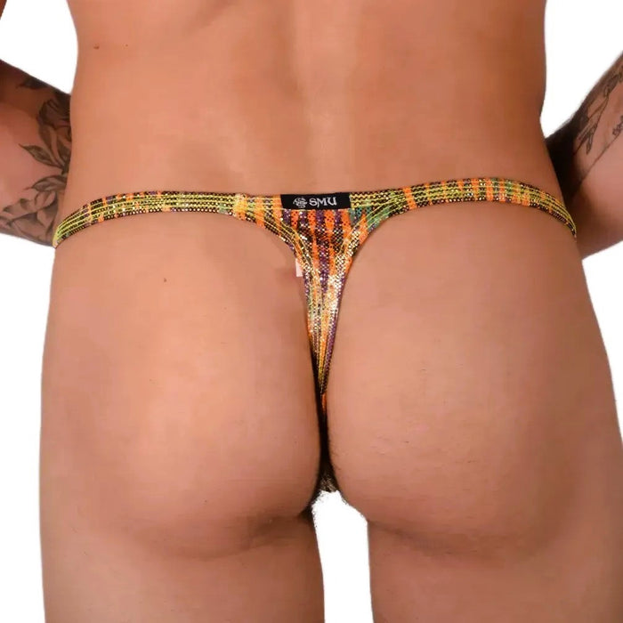 SMALL SMU Sensual Thong Orange Stripes 33497 MX13