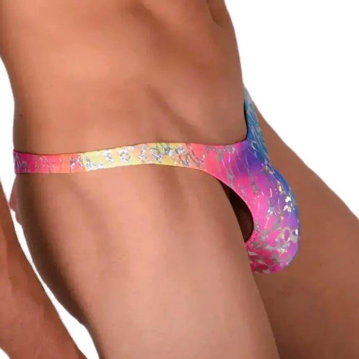 LARGE SMU Sensual Thong Silver Rainbow 33498 MX13