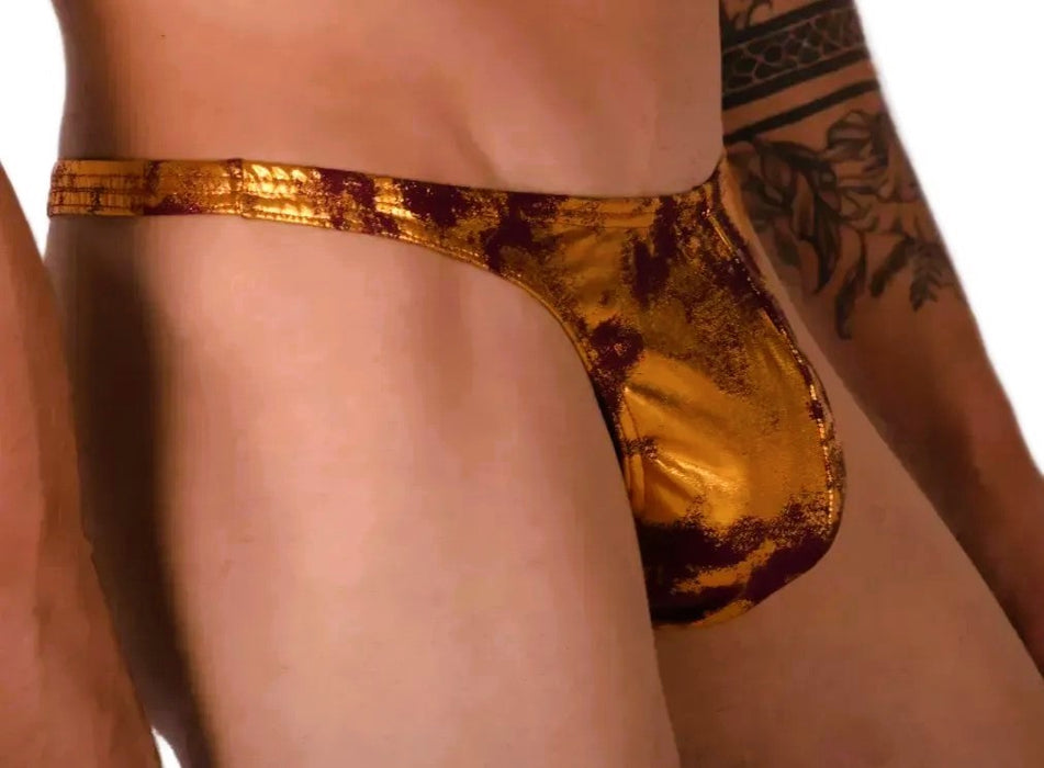 S/M SMU Sensual Thong Golden Wine 33499 MX13